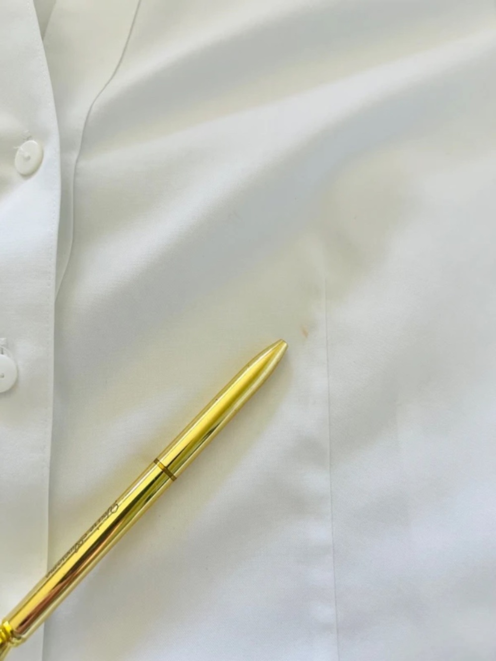 Foxcroft White No Iron Shirt Size 10 (fitted) - Picture 6 of 8